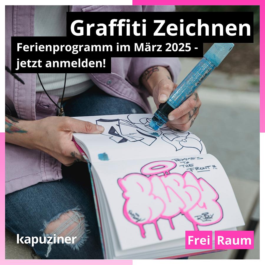 Ferienprogramm-Workshop „Graffiti Zeichnen“