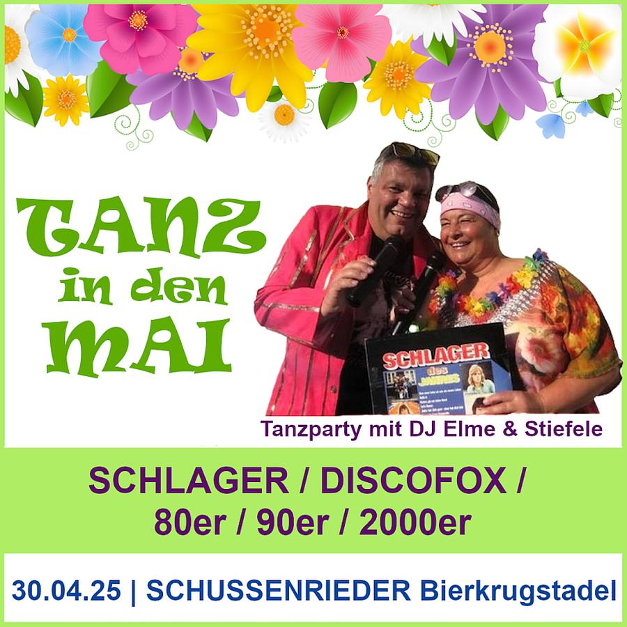Tanz in den Mai – das Partyerlebnis im SCHUSSENRIEDER Bierkrugstadel